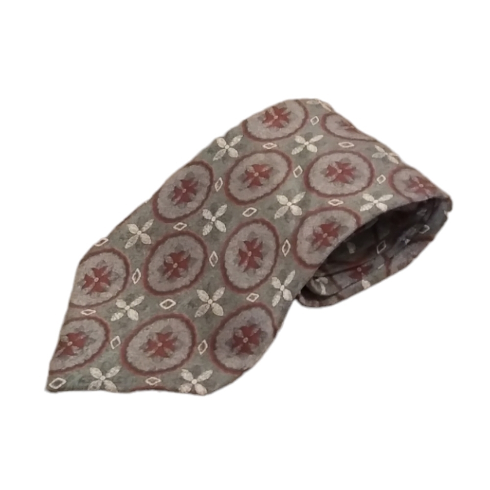 GAP Interesting Detail Grey Silk Neck Tie